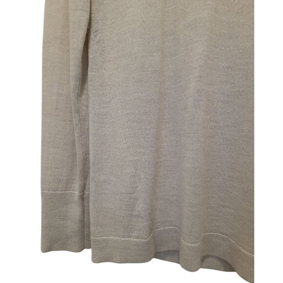 Banana Republic 100% Extra Fine Merino Wool Crewneck Preppy Gray Sweater Men's S - Picture 4 of 8